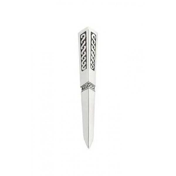 Chrome Celtic Dirk Kilt Pin (KP39P CB) 3 Chrome Celtic Dirk Kilt Pin (KP39P CB)