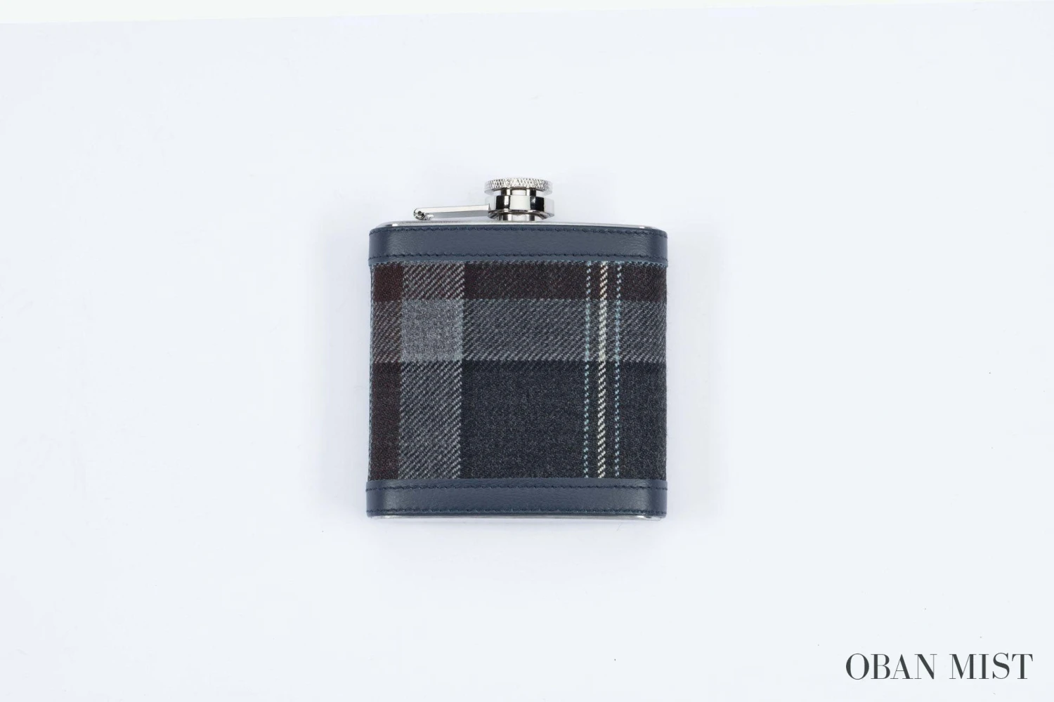 Mist Tartan Hip Flask 6 Mist Tartan Hip Flask - Image 4