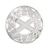 Thistle Plaid Brooch With Saltire Centre (PB02 CB) 1 Thistle Plaid Brooch With Saltire Centre (PB02 CB) -Scottish Clothing Store pb02 2