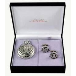 Scottish Clothing Store 6 Scottish Thistle Pocket Watch And Cuff Links Gift Set (PWS200 CB)