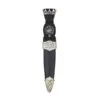 Clan Crest Sgian Dubh With Celtic Design (SD/CC AP) 1 Clan Crest Sgian Dubh With Celtic Design (SD/CC AP) -Scottish Clothing Store sd cc clan crest celtic sgian dubh 1