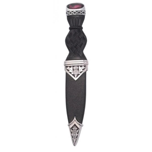 Thistle Design Sgian Dubh With Stone (SD70 CB) 5 Thistle Design Sgian Dubh With Stone (SD70 CB) - Image 3