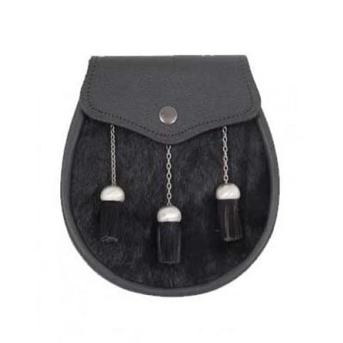 Black Semi-Dress Sporran 3 Black Semi-Dress Sporran