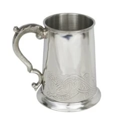 1 Pint Tankard With Highland Serpent Design And Ornate Handle (CEL137 EP)
