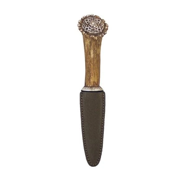 Staghorn Effect Sgian Dubh With Celtic Pattern (SK/CP AP) 3 Staghorn Effect Sgian Dubh With Celtic Pattern (SK/CP AP)