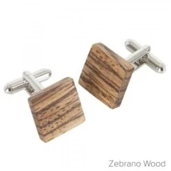 Square Wooden Cufflinks (KCLCB)