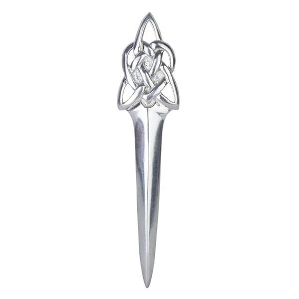 Sterling Silver Celtic Knot Kilt Pin (CK17 CB) 3 Sterling Silver Celtic Knot Kilt Pin (CK17 CB)