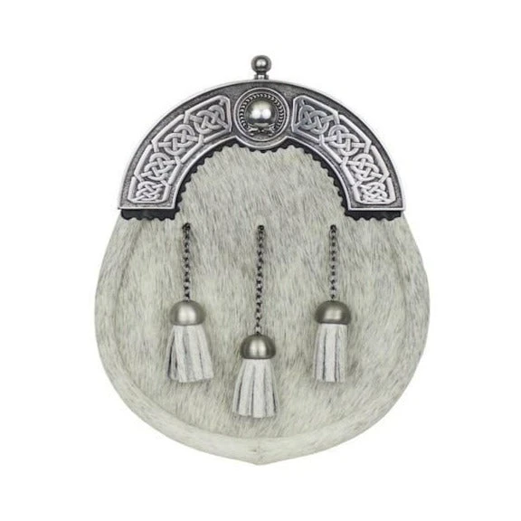 Bulldog Torc Cantle Dress Sporran With Light Bovine Skin (WES-BTT) 3 Bulldog Torc Cantle Dress Sporran With Light Bovine Skin (WES-BTT)